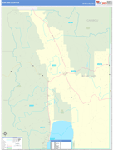Bear Lake County Wall Map Basic Style